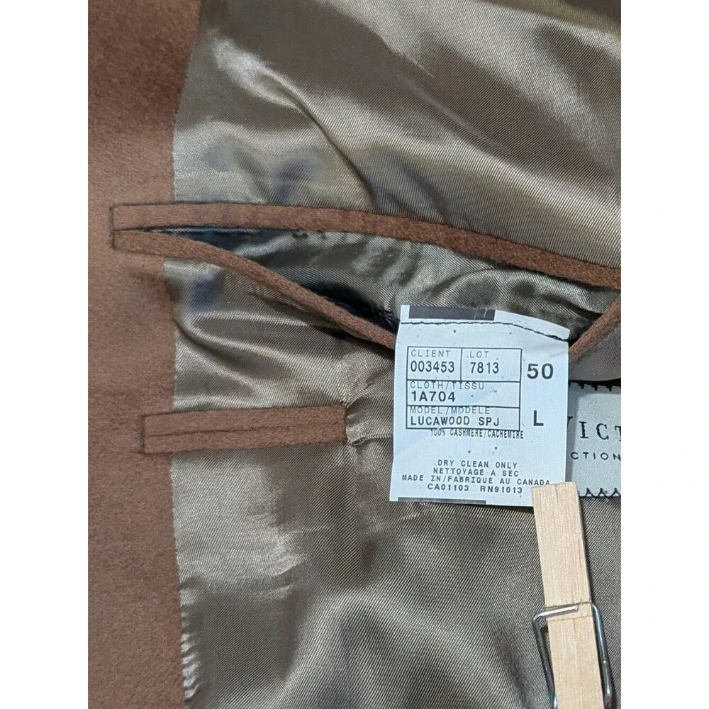 Cashmere Sport Coat In Brown Size 50L